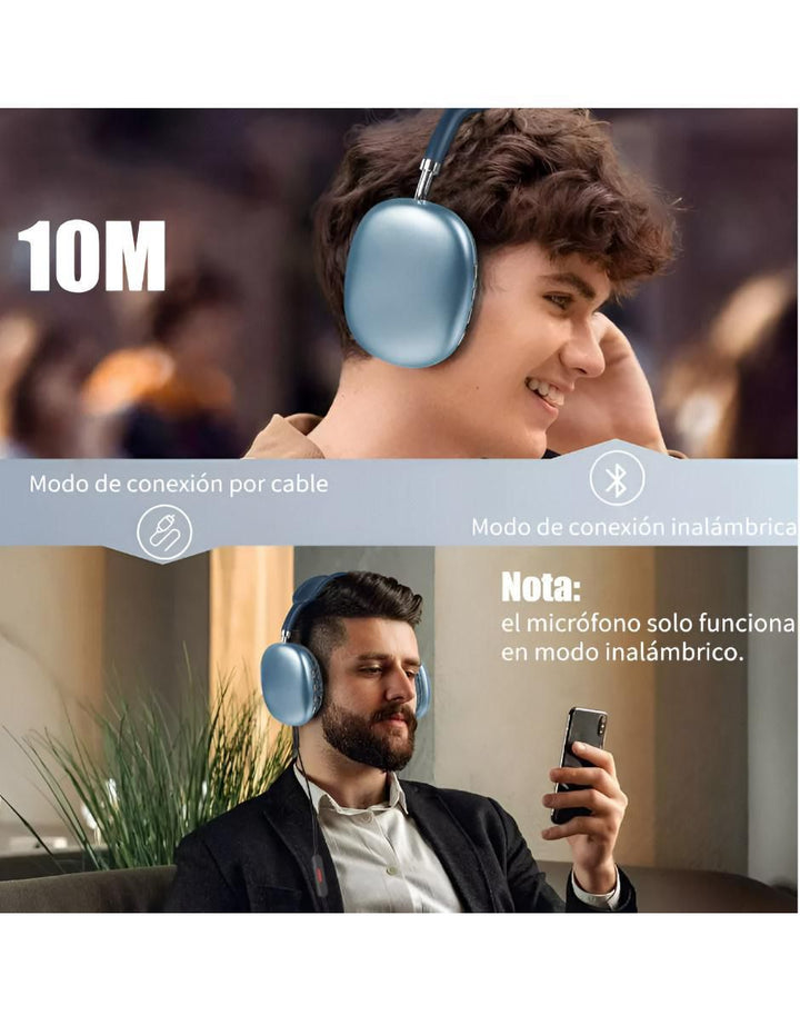 Audífonos Gamer Inalámbricos Bluetooth Diadema - Image 6