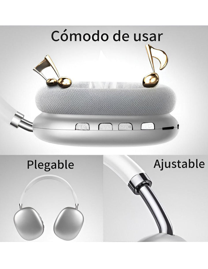 Audífonos Gamer Inalámbricos Bluetooth Micrófono - Image 2