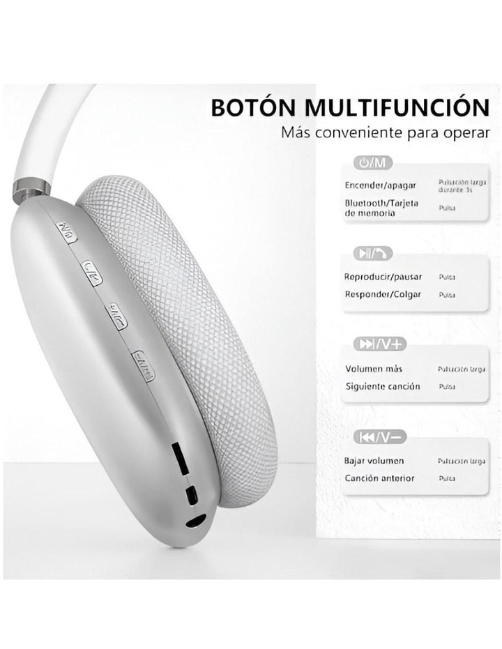 Audífonos Gamer Inalámbricos Bluetooth Micrófono - Image 3
