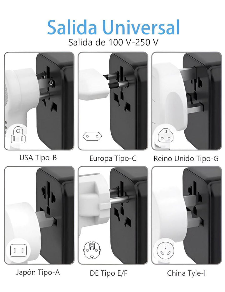 Adaptador Clavija Universal Multipaís - Image 3