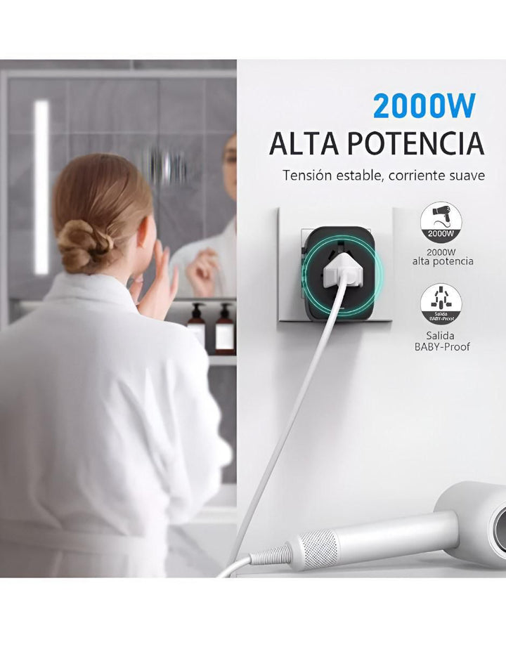 Adaptador Clavija Universal Multipaís - Image 4