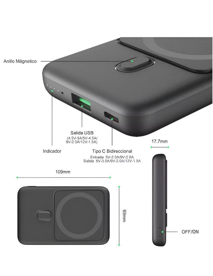 Batería Portátil 10000 mAh ANR934 - Image 3