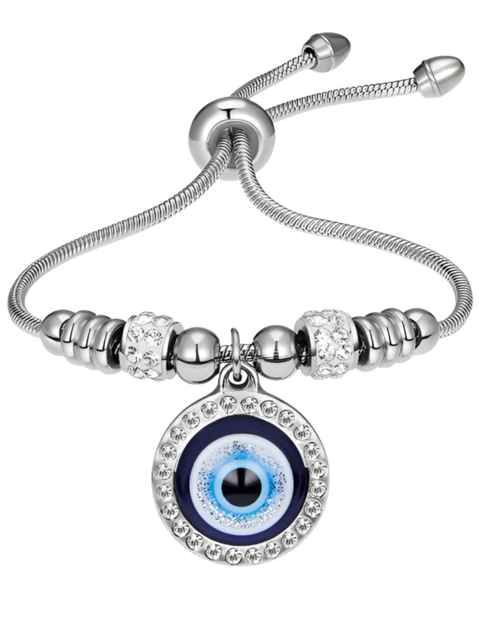 Pulsera Ojo Turco Plata Zirconia - Image 1
