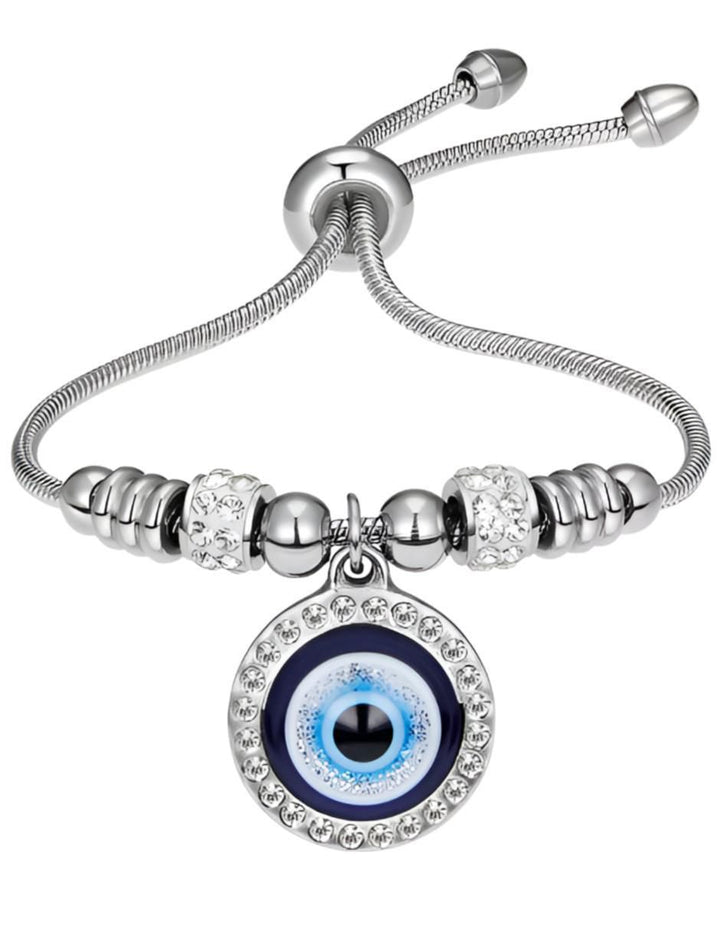 Pulsera Ojo Turco Plata Zirconia - Image 1