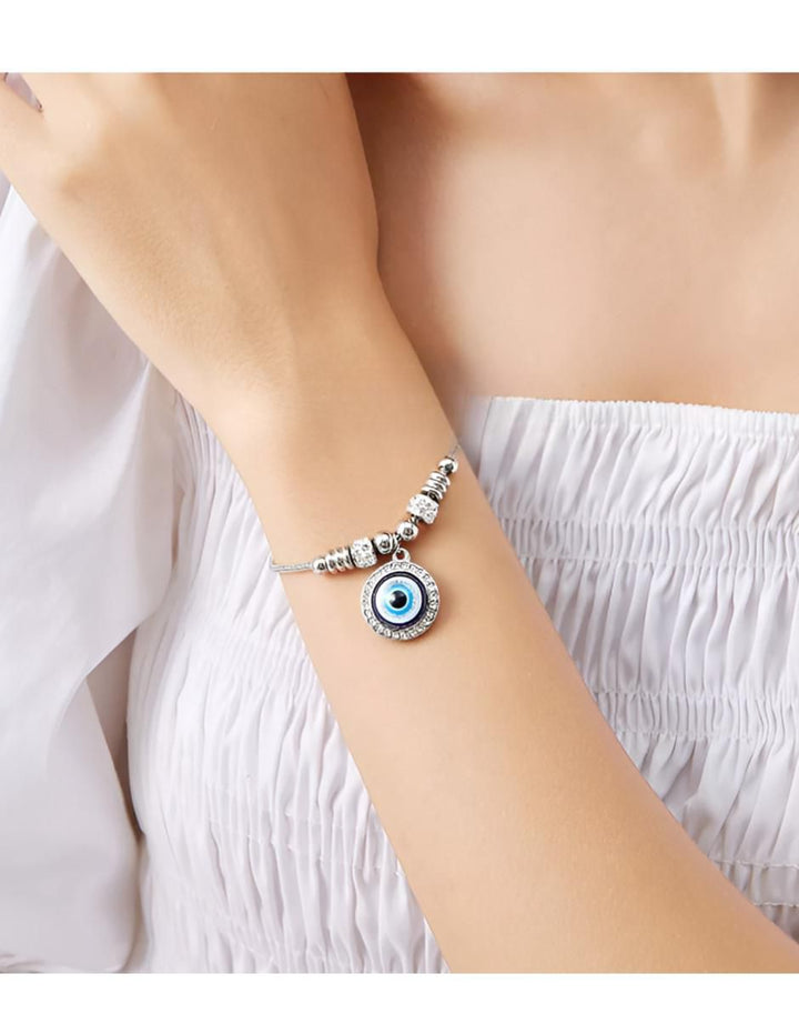 Pulsera Ojo Turco Plata Zirconia - Image 3