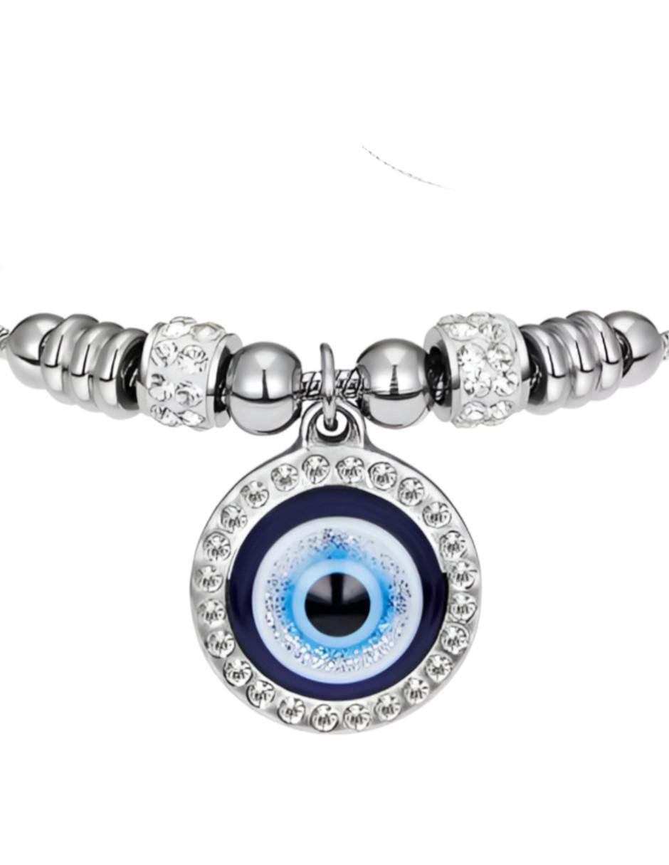 Pulsera Ojo Turco Plata Zirconia - Image 5