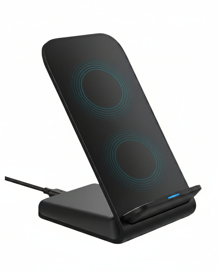 Cargador Inalámbrico Rápido Compatible iPhone Samsung - Image 1