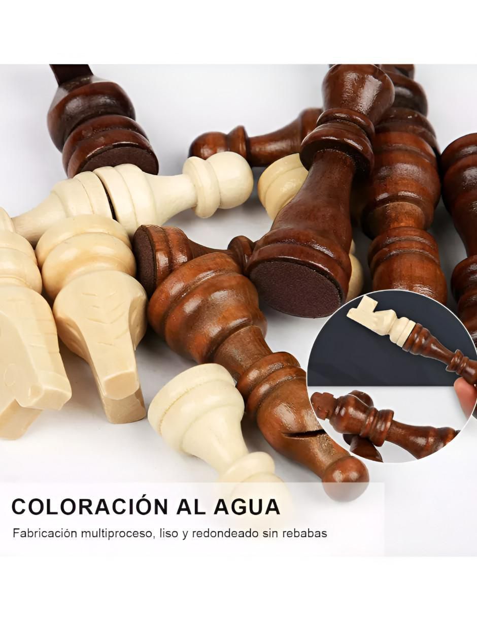 Ajedrez de Madera Magnetico Plegable - Image 3