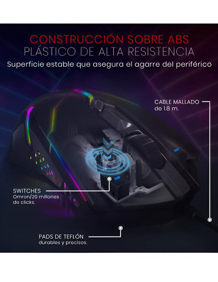 Mouse Gamer Sensor Precisión Iluminación - Image 5
