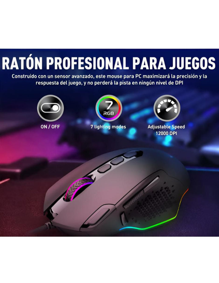 Mouse Gamer Alámbrico 12000 DPI - Image 2