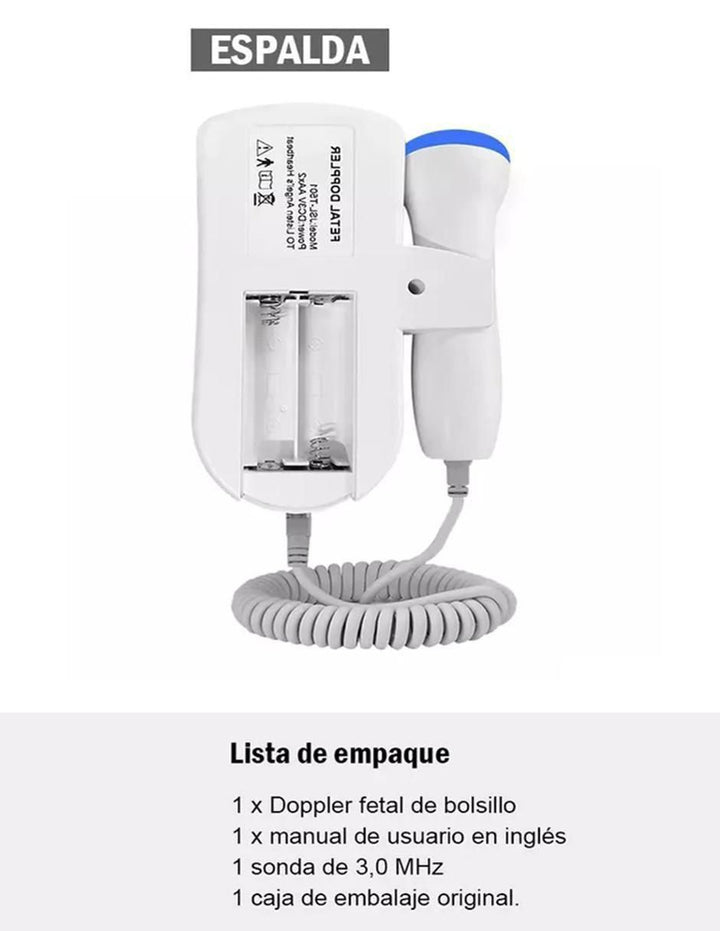 Doppler Fetal Portátil BFFLOVE 3.0 MHz - Image 3