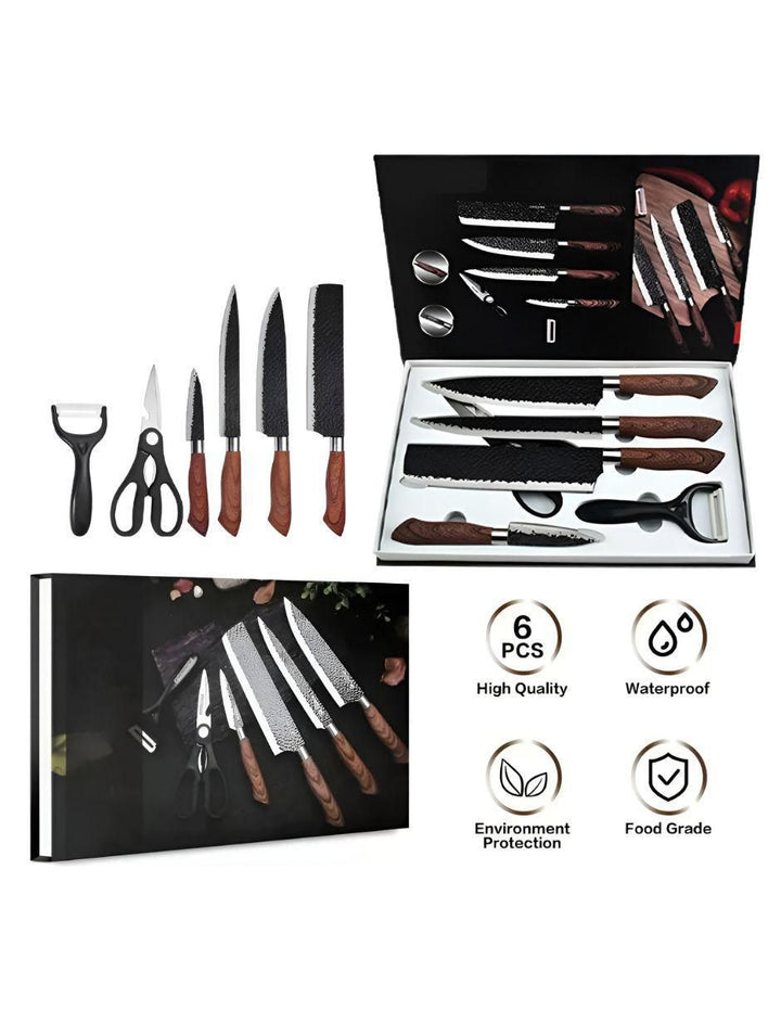 Set de Cuchillos de Chef Acero Inoxidable 6 Piezas - Image 3