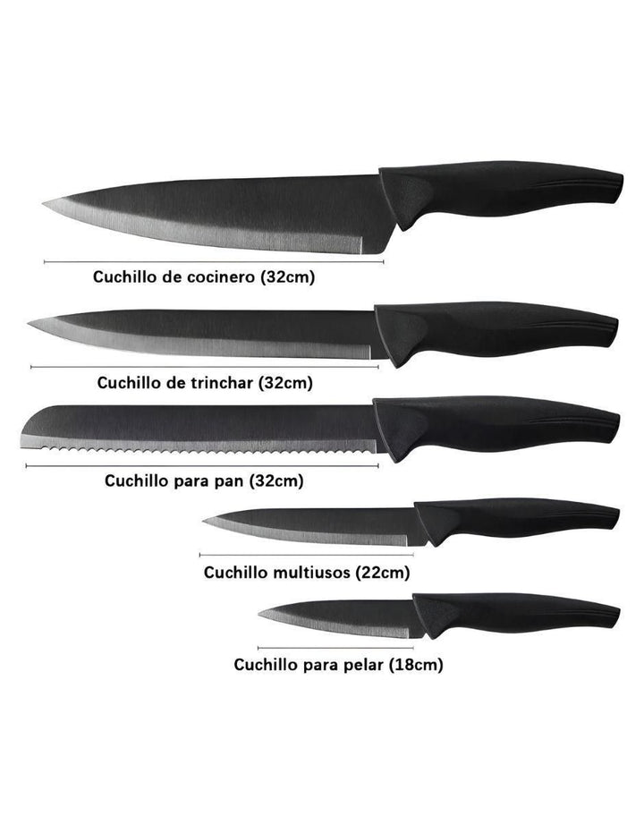 Cuchillos de Cocina Prokitchen 8 Piezas con Funda - Image 4