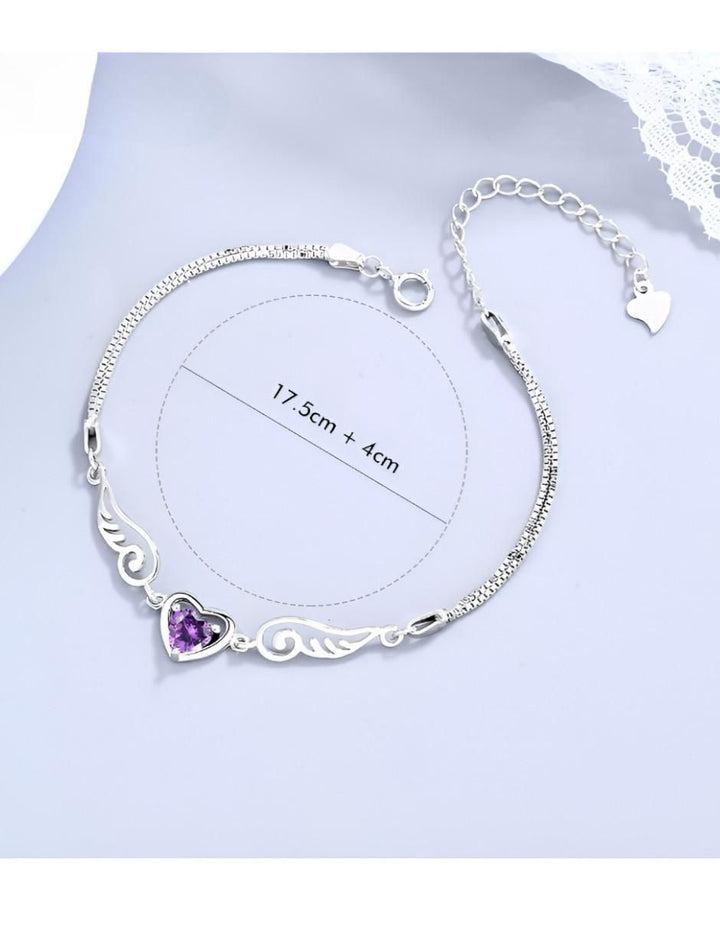 Pulsera Plata 925 Alas de Ángel Pavé - Image 4