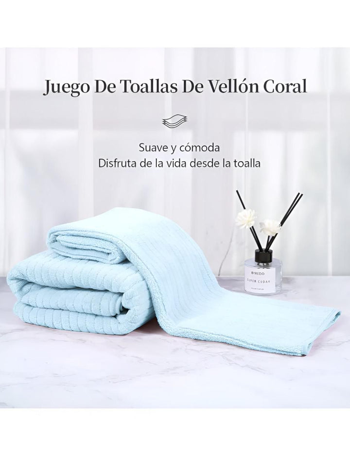Toallas de Lana Set 2 Piezas Baño - Image 3