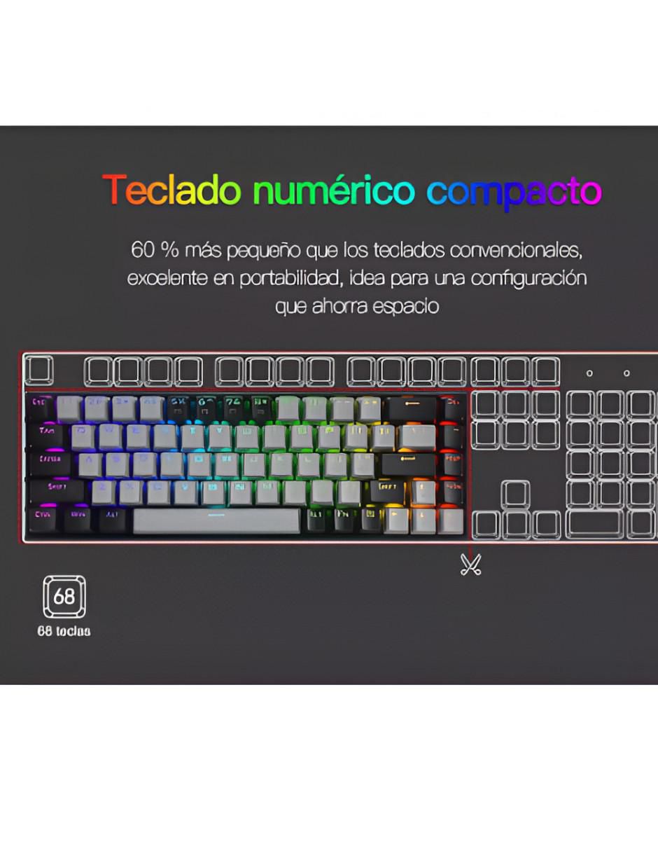 Teclado Inalámbrico Conexión Ergonómico - Image 4