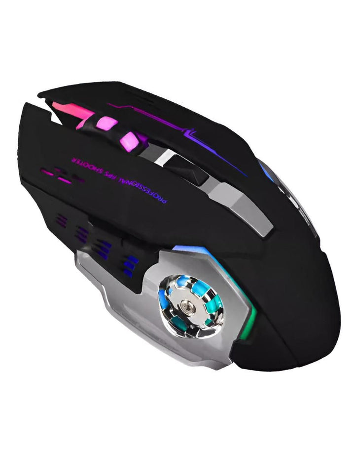 Mouse Gamer Inalámbrico Ergonómico Negro - Image 1