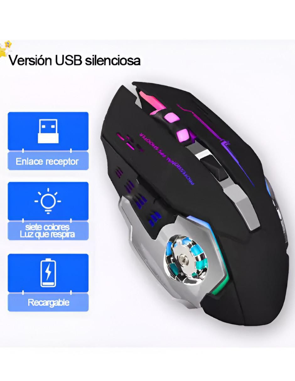 Mouse Gamer Inalámbrico Ergonómico Negro - Image 2