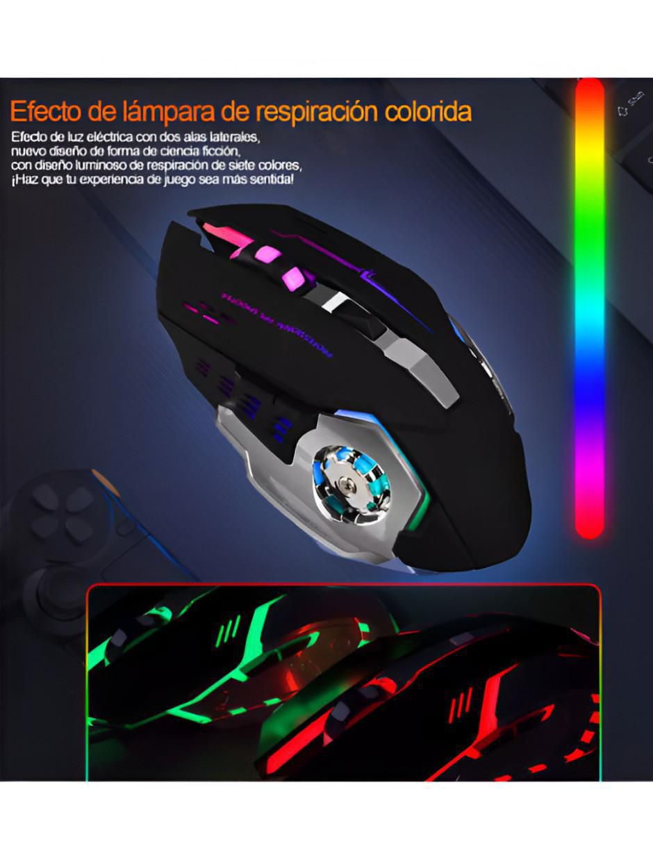 Mouse Gamer Inalámbrico Ergonómico Negro - Image 4