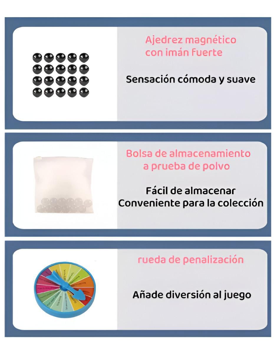Juego de Mesa Magnetico con Piezas - Image 3