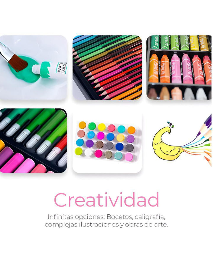 Set de Lápices de Colores 145 Piezas - Image 1