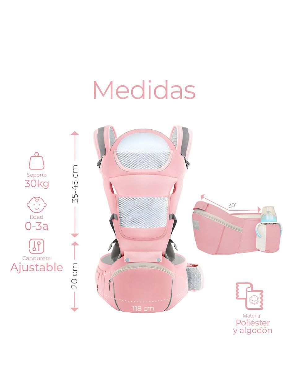 Canguro Portabebe Ergonomico Rosa - Image 6