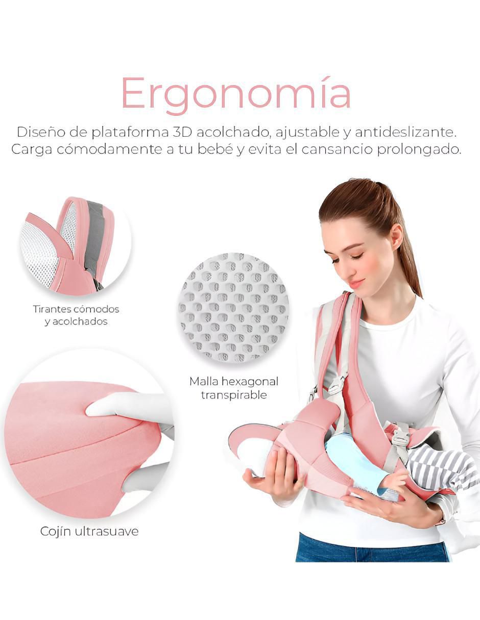 Canguro Portabebe Ergonomico Rosa - Image 3