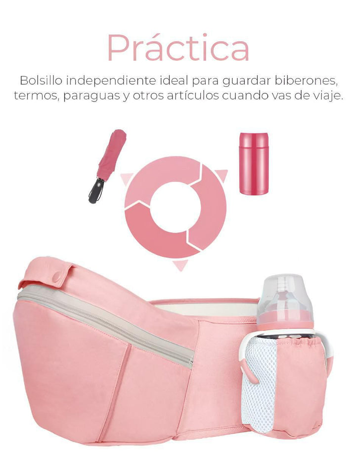 Canguro Portabebe Ergonomico Rosa - Image 4