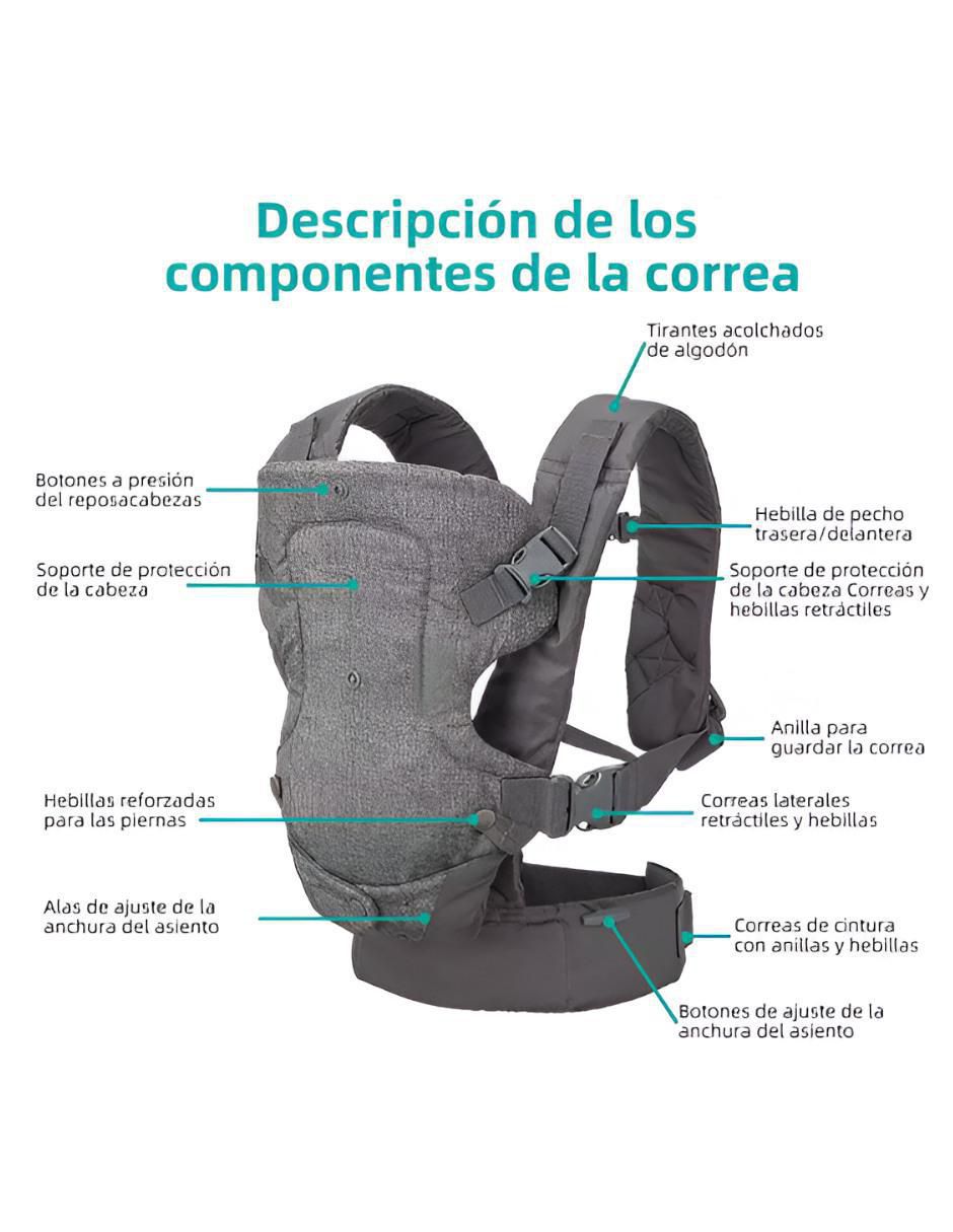 Canguro Portabebe Gris Ergonomico - Image 5