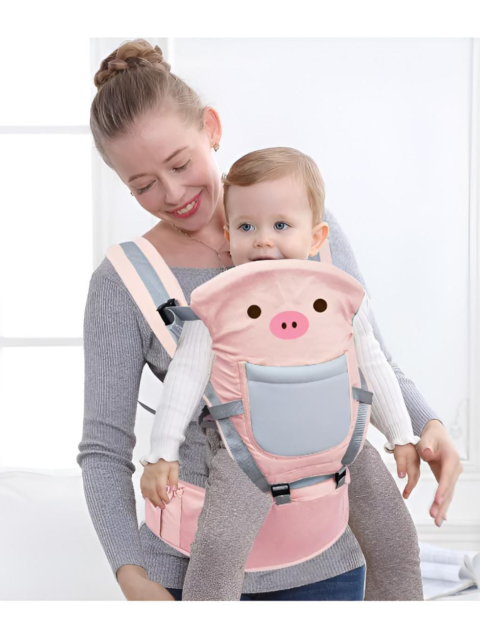 Canguro Portabebe Rosa Ergonomico - Image 2