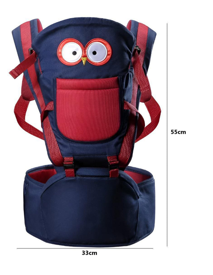 Canguro Mochila Portabebe Azul con Buho - Image 2