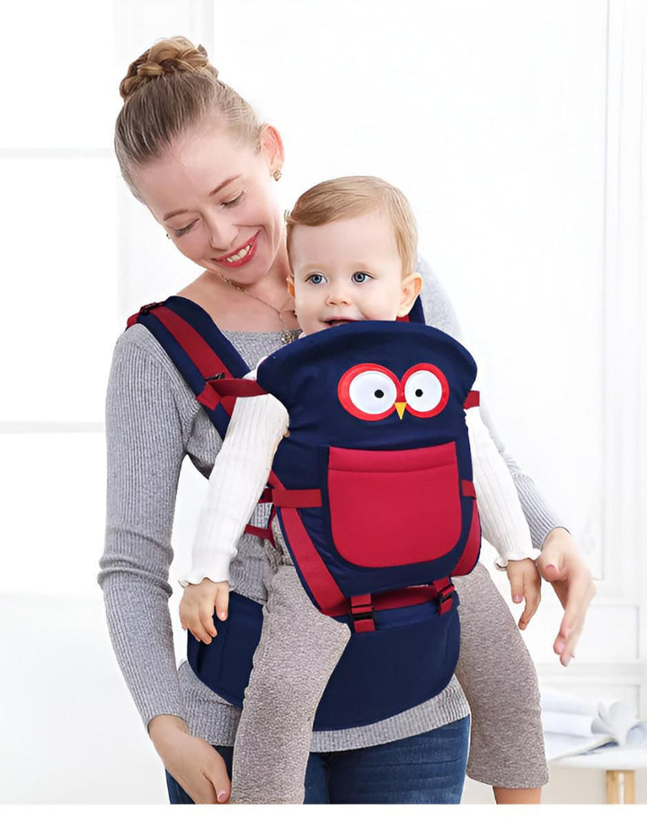 Canguro Mochila Portabebe Azul con Buho - Image 3