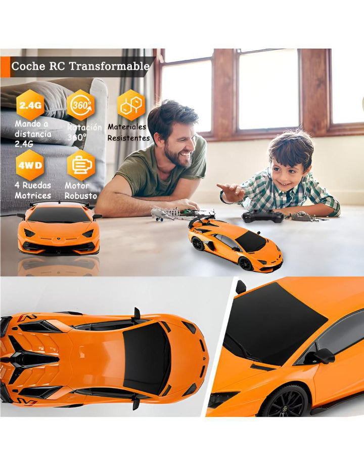 Carro de Control Remoto Deportivo Naranja - Image 3