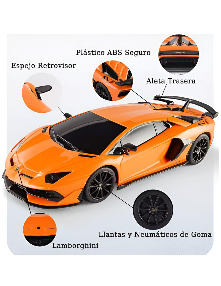 Carro de Control Remoto Deportivo Naranja - Image 4