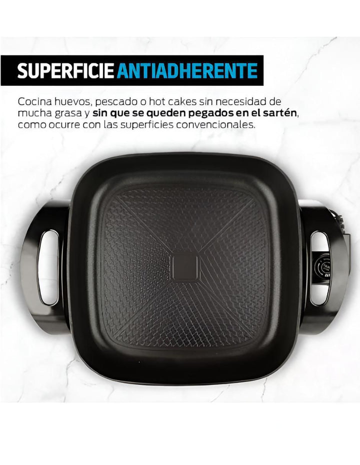Sartén Eléctrico con Tapa de Aluminio - Image 3