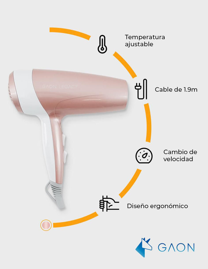 Secadora de Cabello GAON Control de Temperatura - Image 6