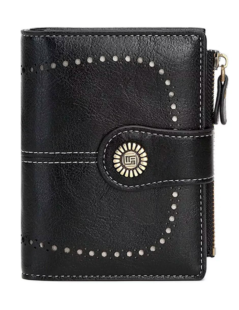 Cartera Black Flower Mujer PU - Image 1