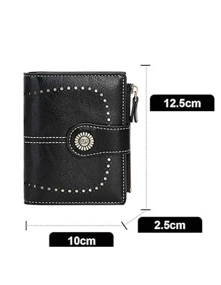 Cartera Black Flower Mujer PU - Image 5