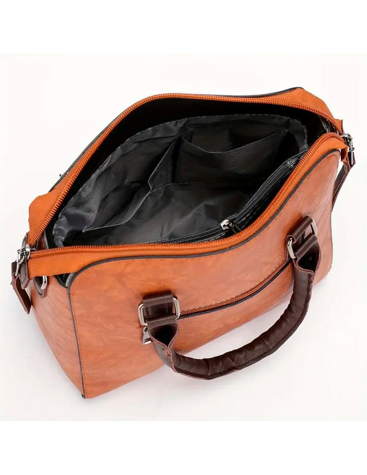 Bolsa Tote Set 4 Piezas Marrón - Image 4