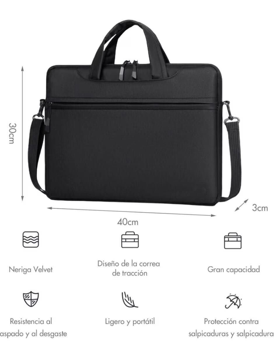 Maletín para Laptop 9 Pulgadas con Compartimiento Celular - Image 3