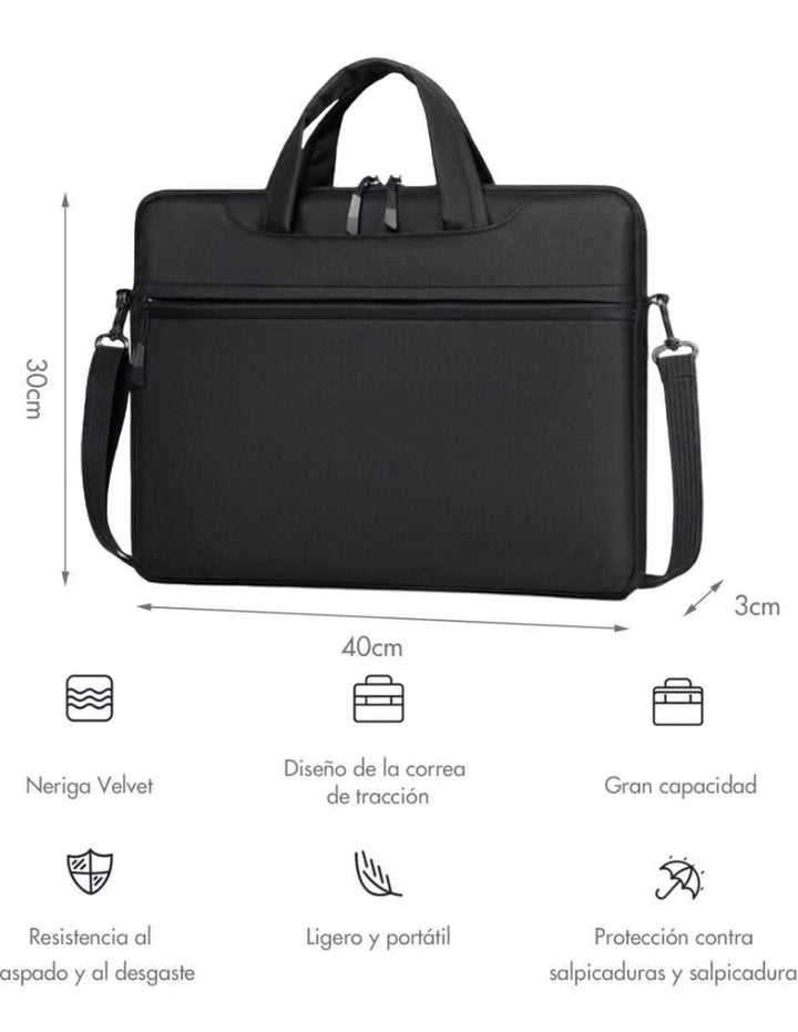 Maletín para Laptop 9 Pulgadas con Compartimiento Celular - Image 3