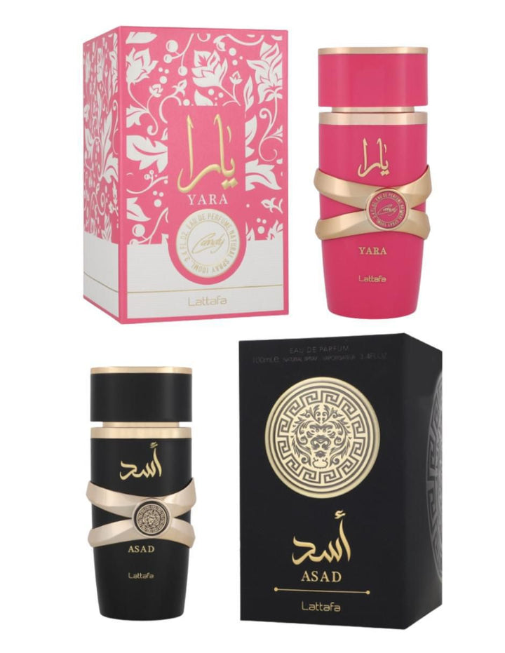 Perfume Lattafa Yara Candy y Asad Set 200 ml - Image 2
