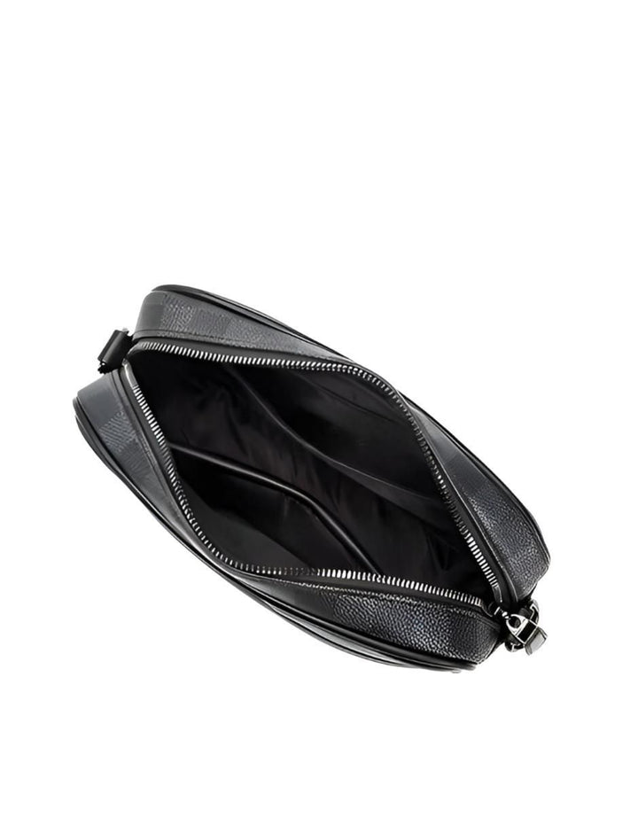 Bolsa Bandolera Cuero Negro Hombre - Image 3