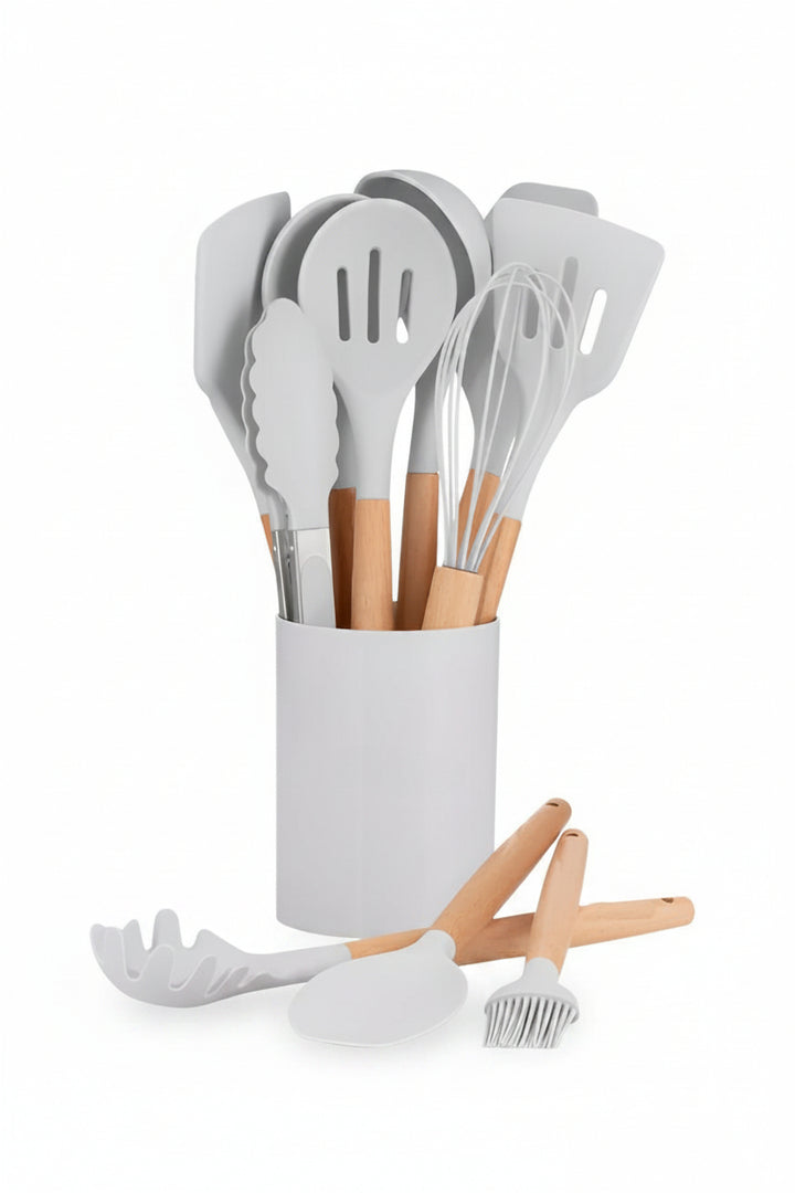 Set de 12 Espátulas de Silicona Resistente al Calor - Image 1