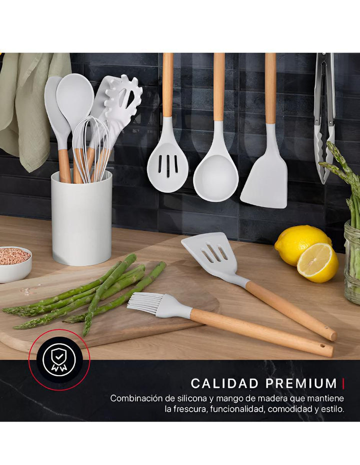 Set de 12 Espátulas de Silicona Resistente al Calor - Image 2