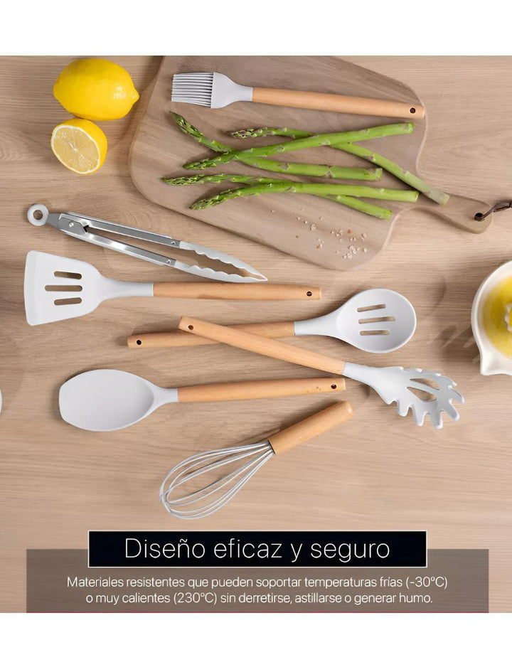 Set de 12 Espátulas de Silicona Resistente al Calor - Image 3