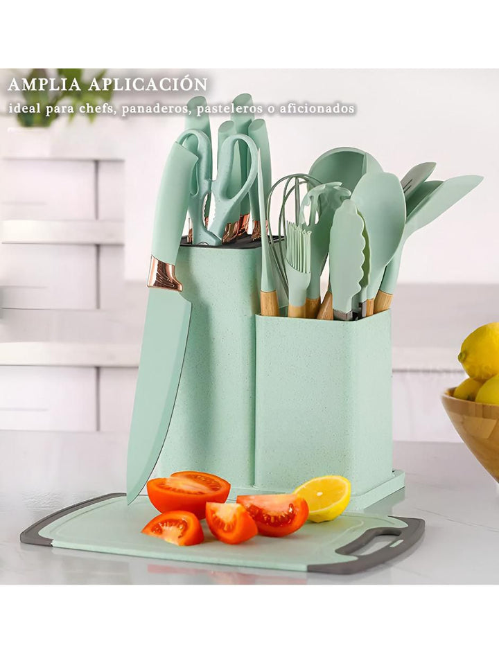 Set de Cuchillos 19 Piezas Turquesa - Image 3