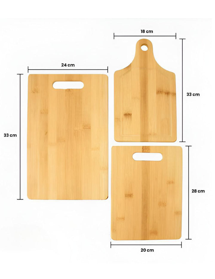 Tablas para Picar Bambú 3 Piezas con Asa - Image 4