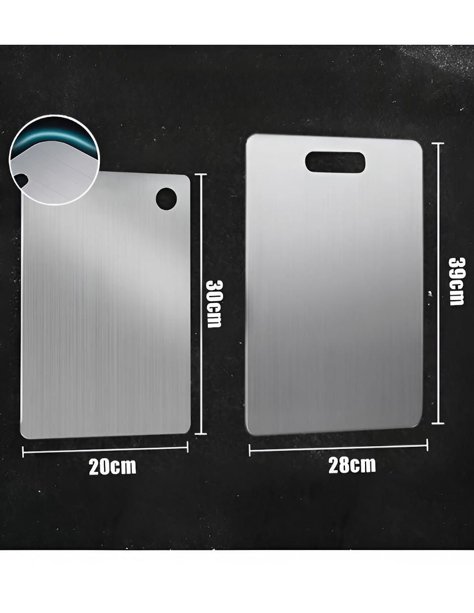 Set de 2 Tablas para Picar Acero Inoxidable - Image 3