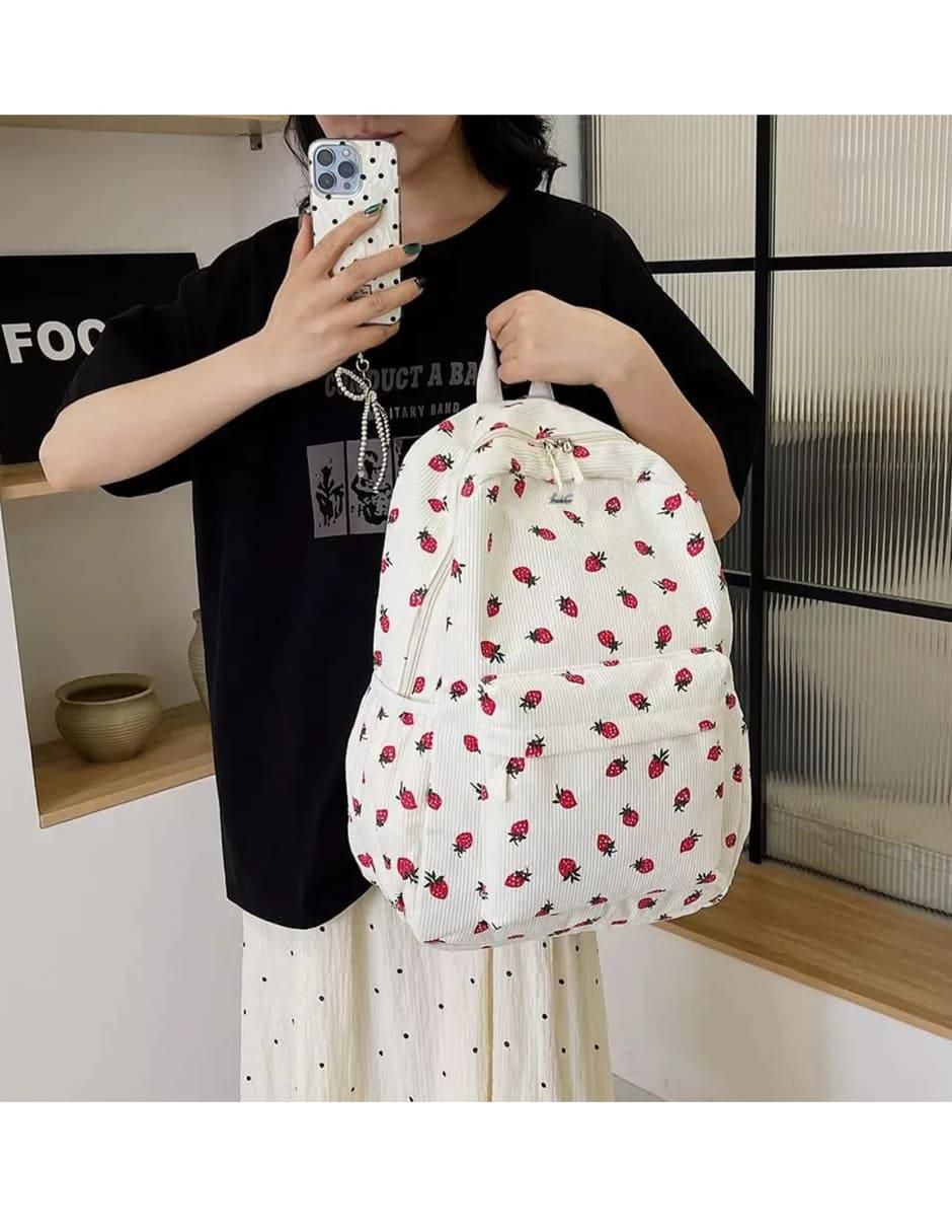 Mochila Escolar Pana Fresa para Mujer - Image 3